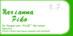 marianna piko business card